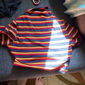 turtle neck crop top